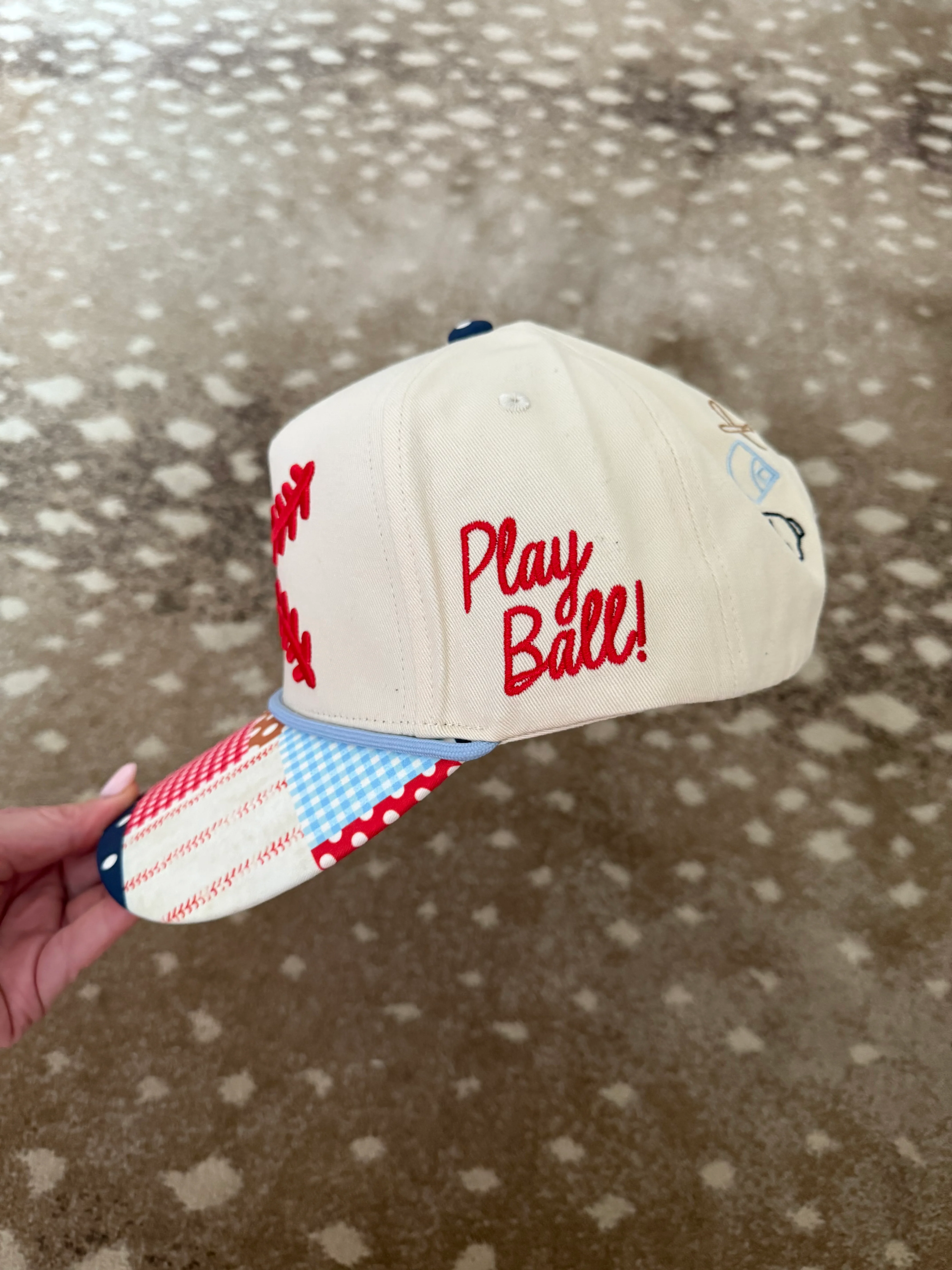 Baseball Laces Patch Bill Hat-Pre Order - Image 3