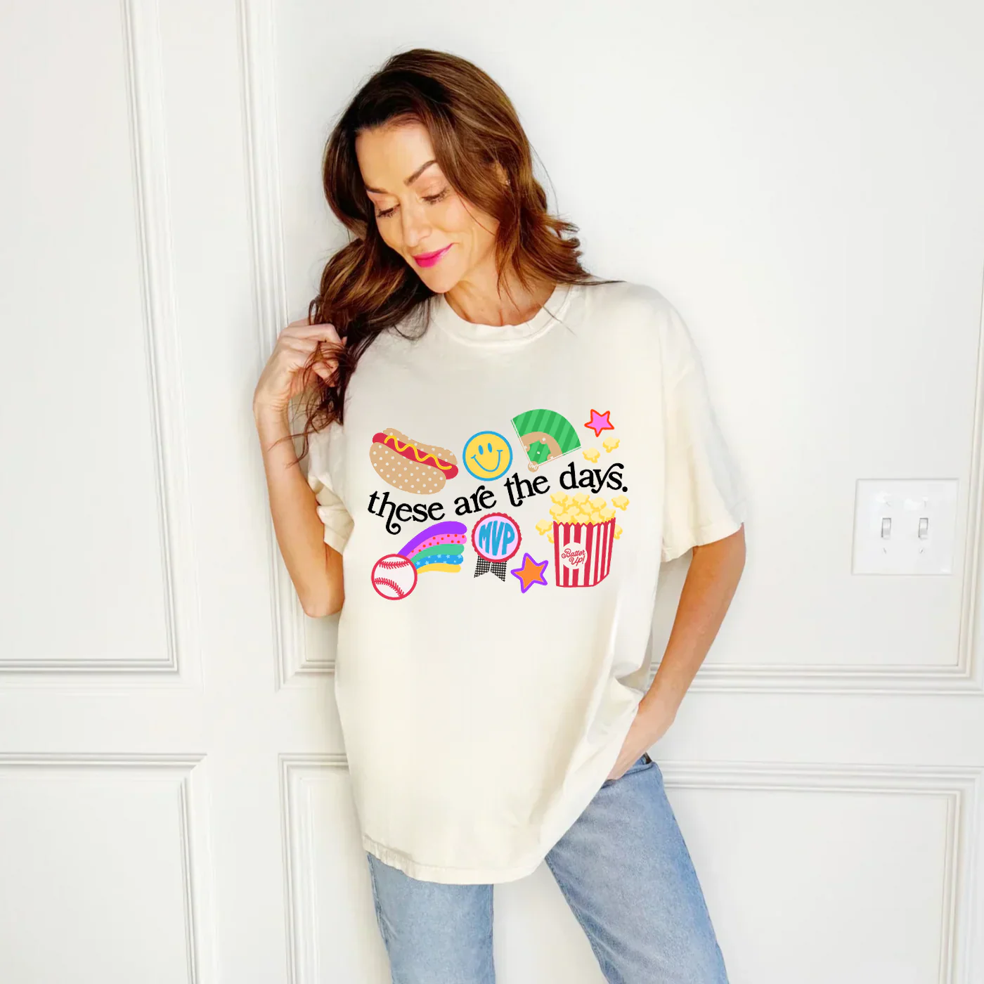 Baseball These are the Days Tee