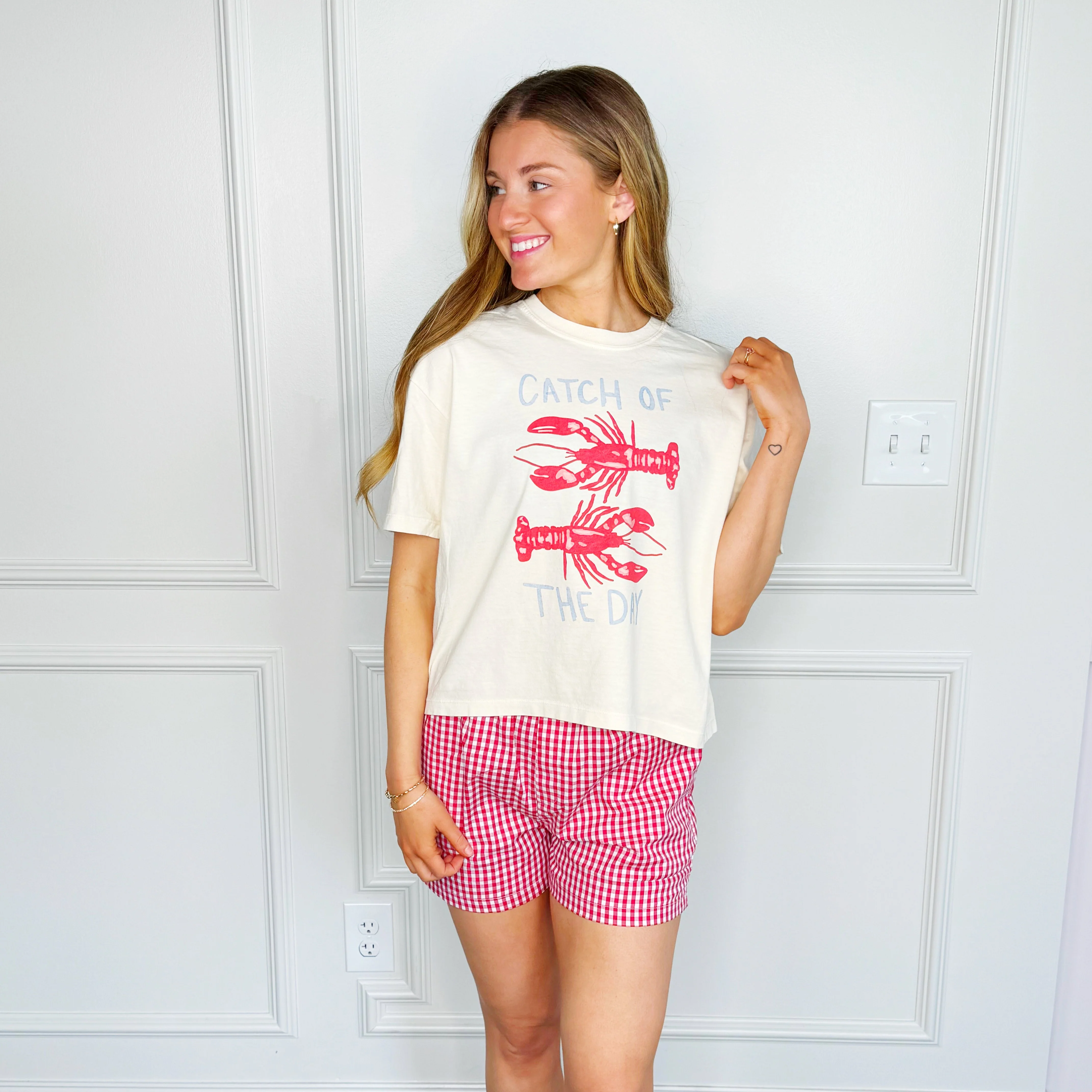 Catch of the Day Crop Tee