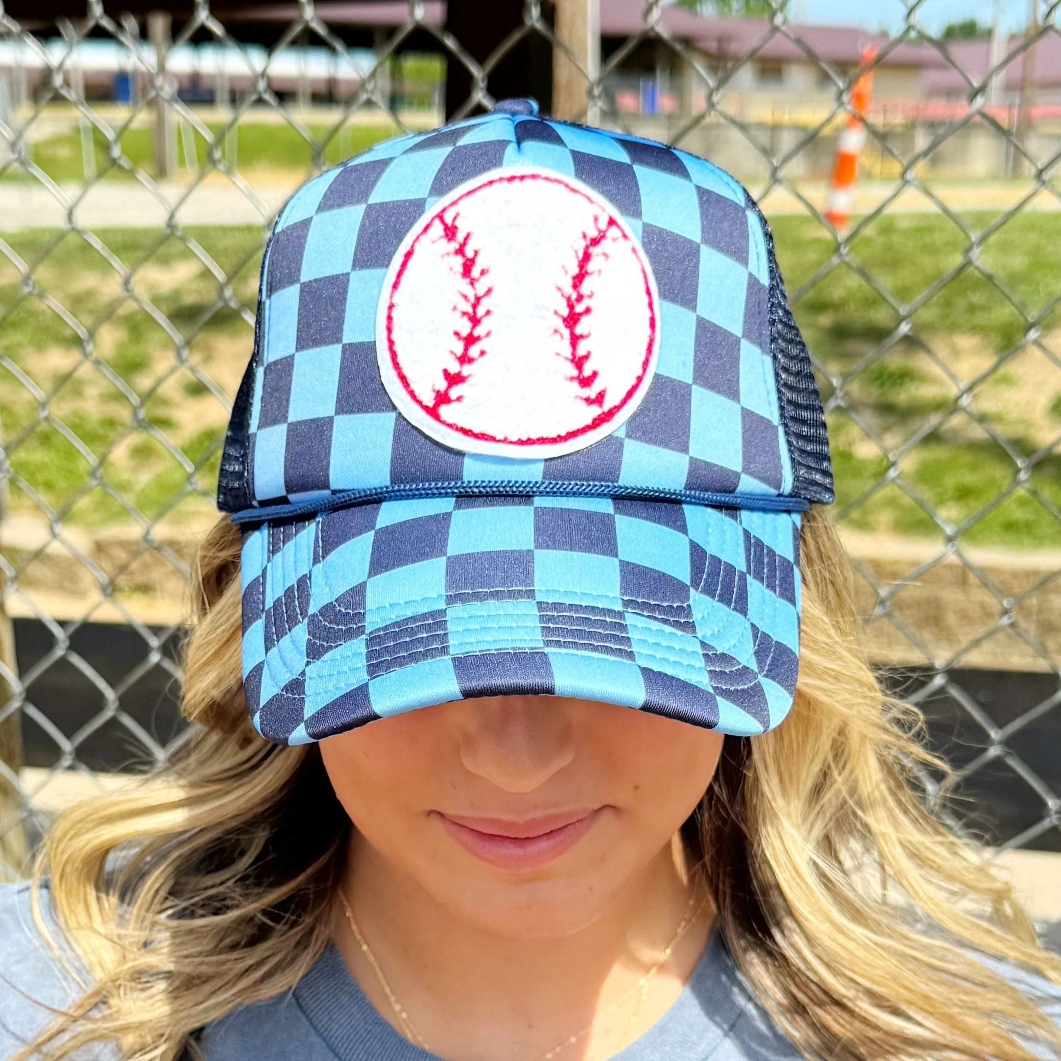 Baseball Patch Trucker Hat - Image 3