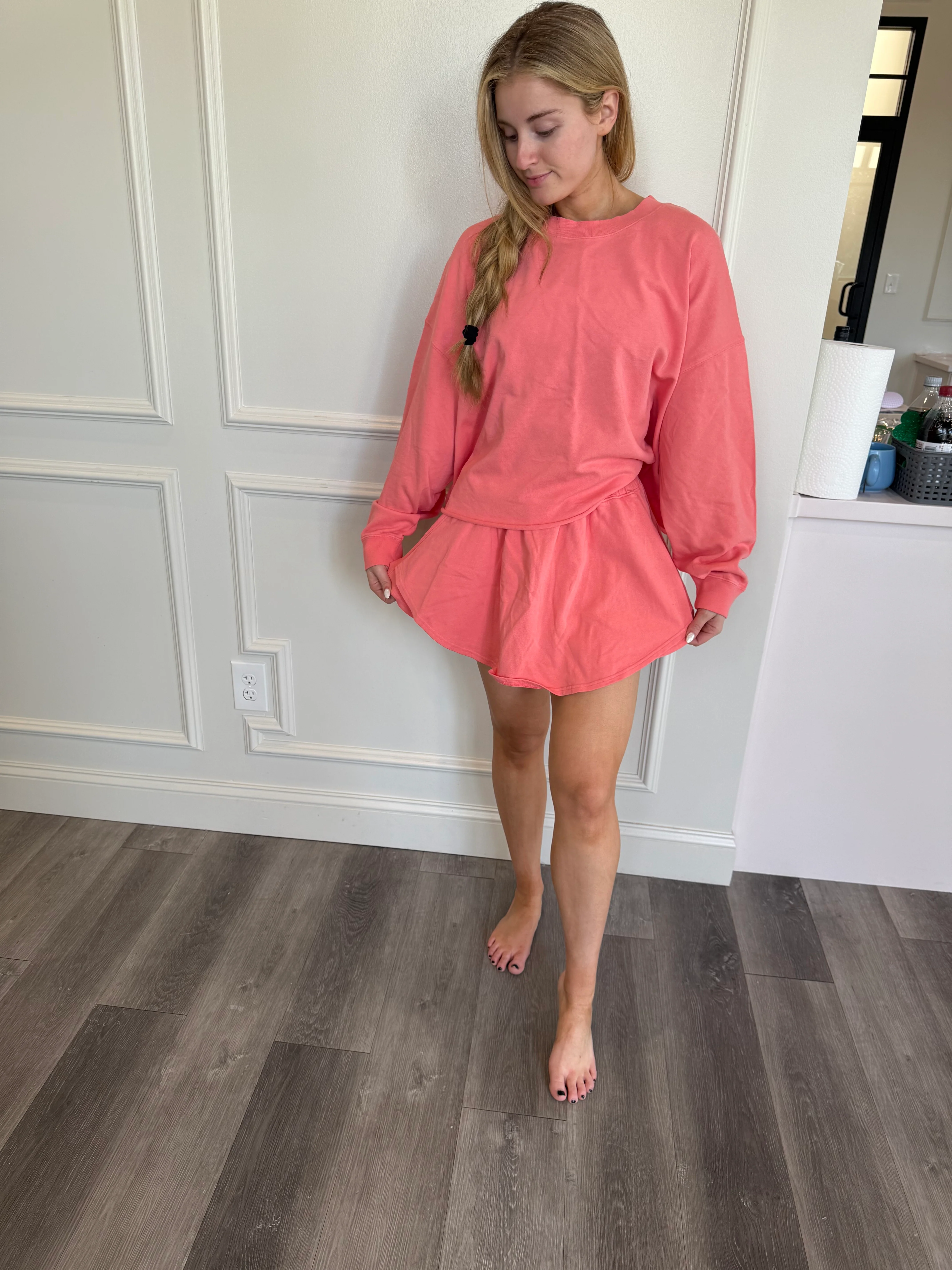 Coral Summer Set Pack - Crop & Skort (2S, 2M, 2L, 1XL)- Pre Order!