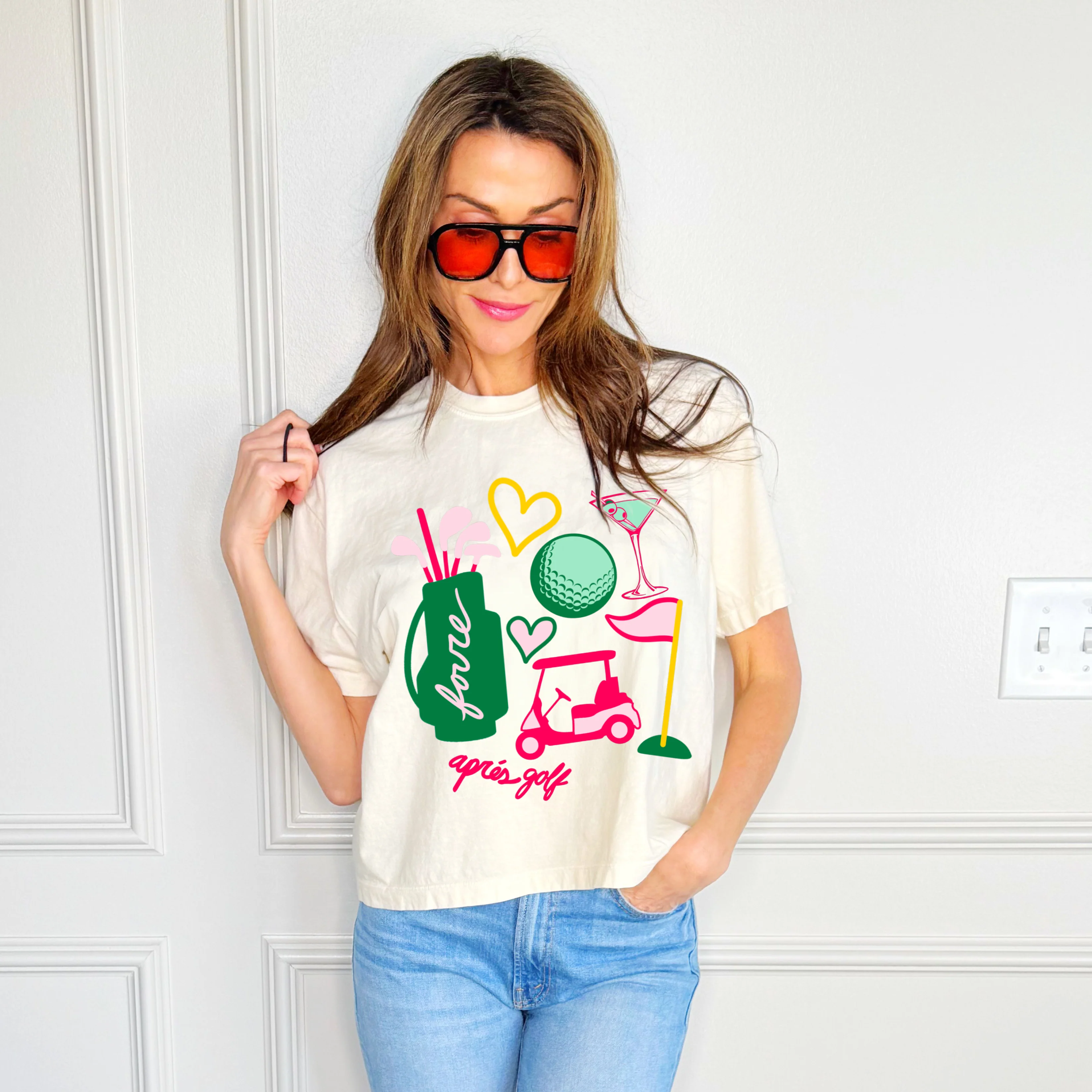Golf Collage Cropped Tee - Image 2