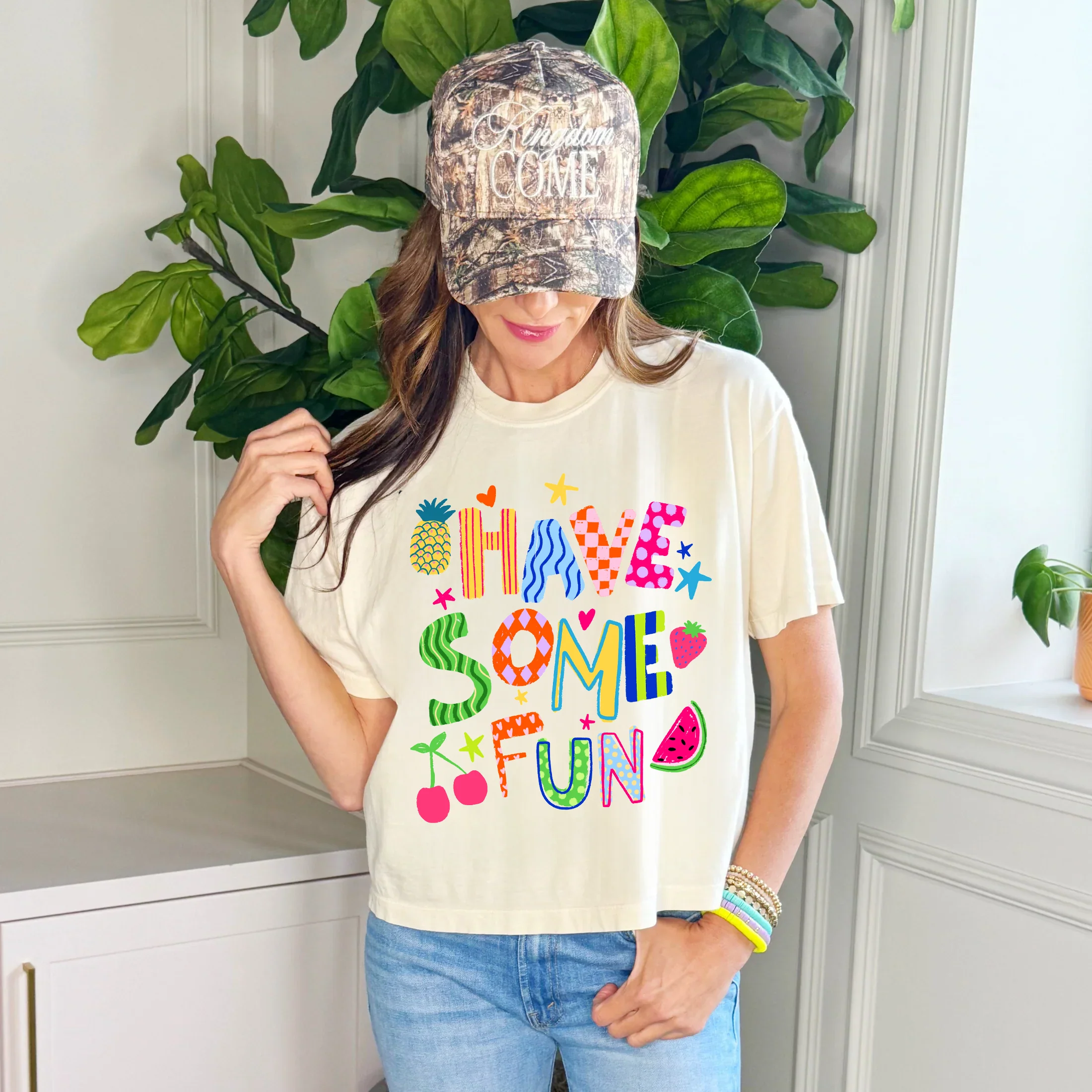 Have Some Fun Crop Tee