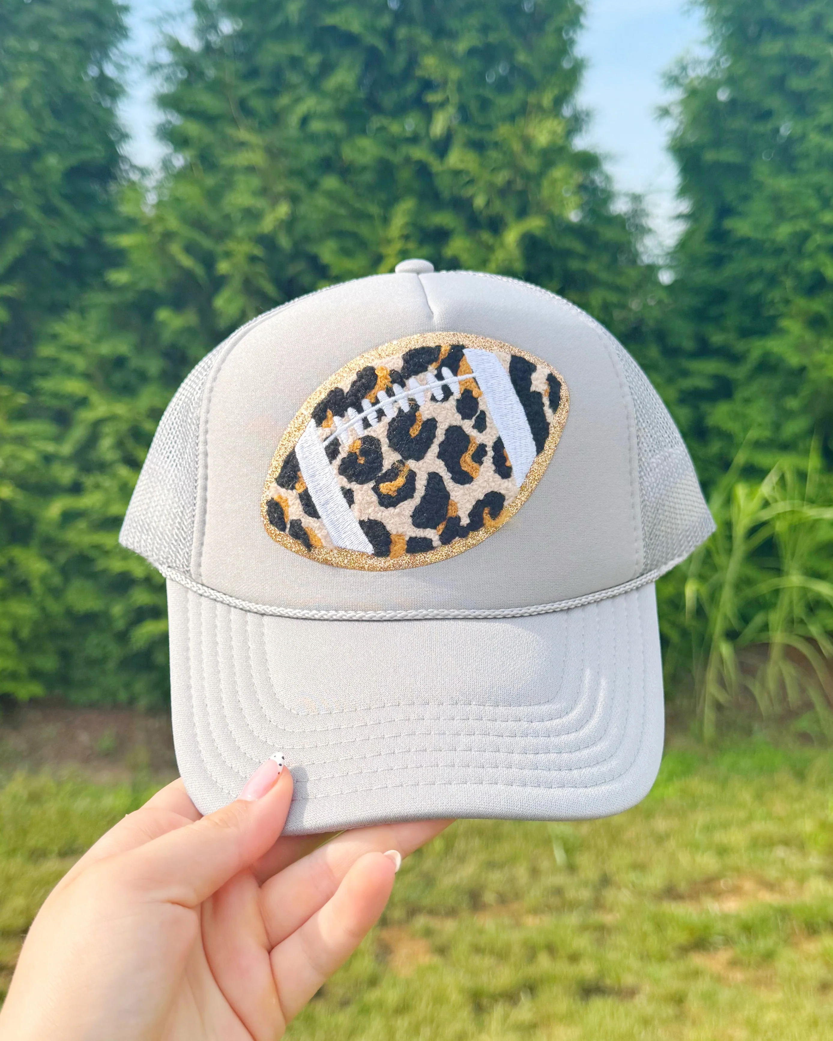 Leopard Football Patch Hat - Image 6