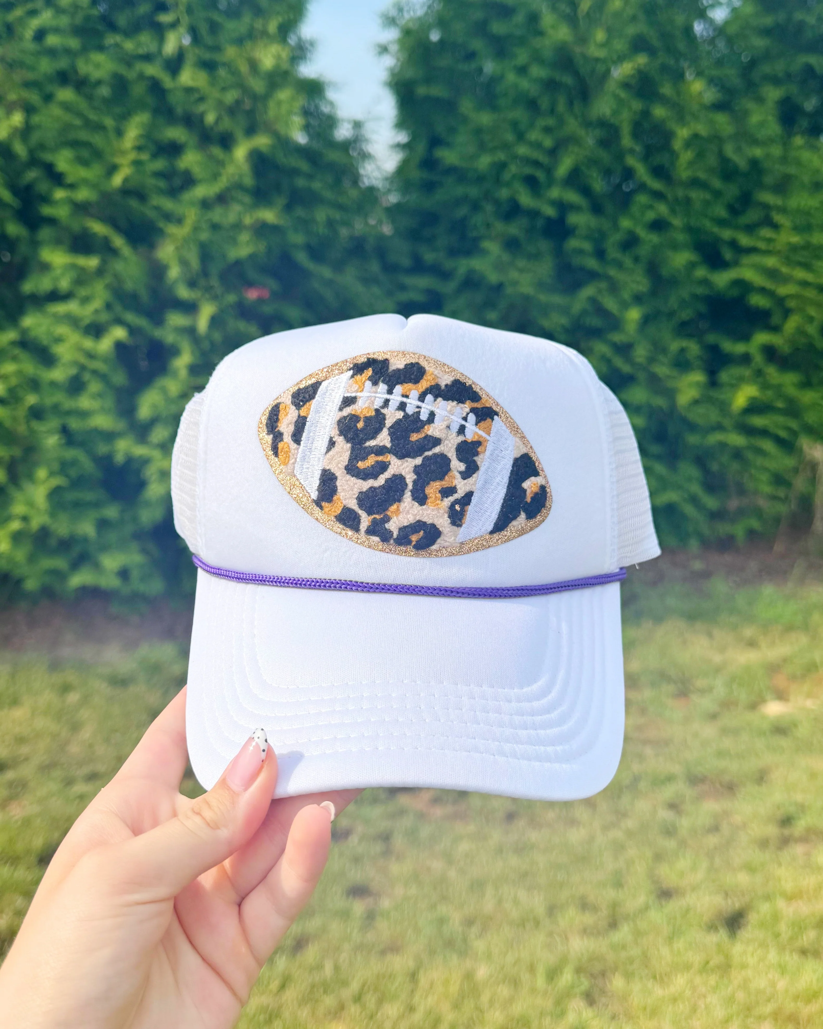 Leopard Football Patch Hat - Image 9