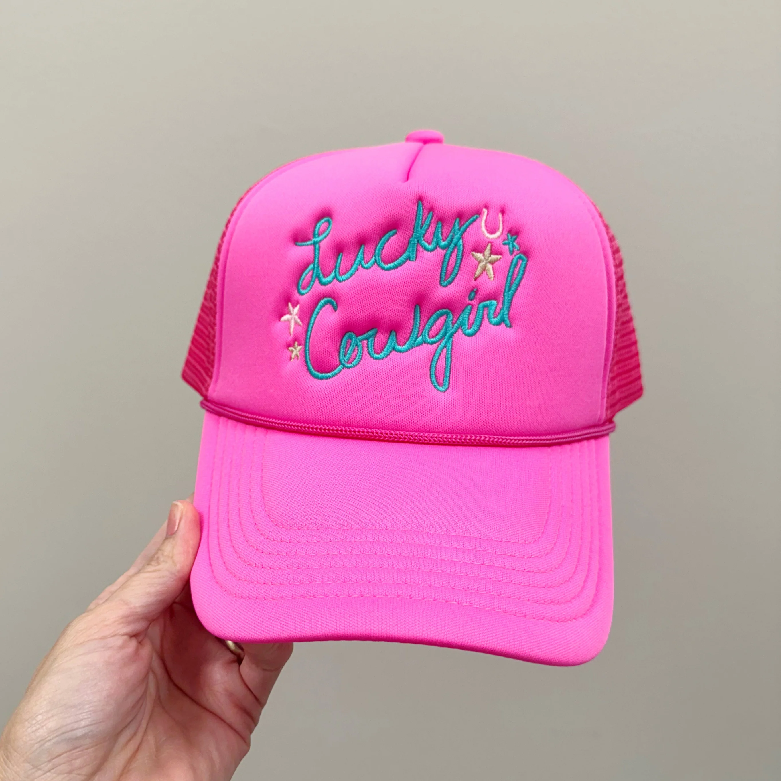Lucky Cowgirl Trucker Hat - Image 3