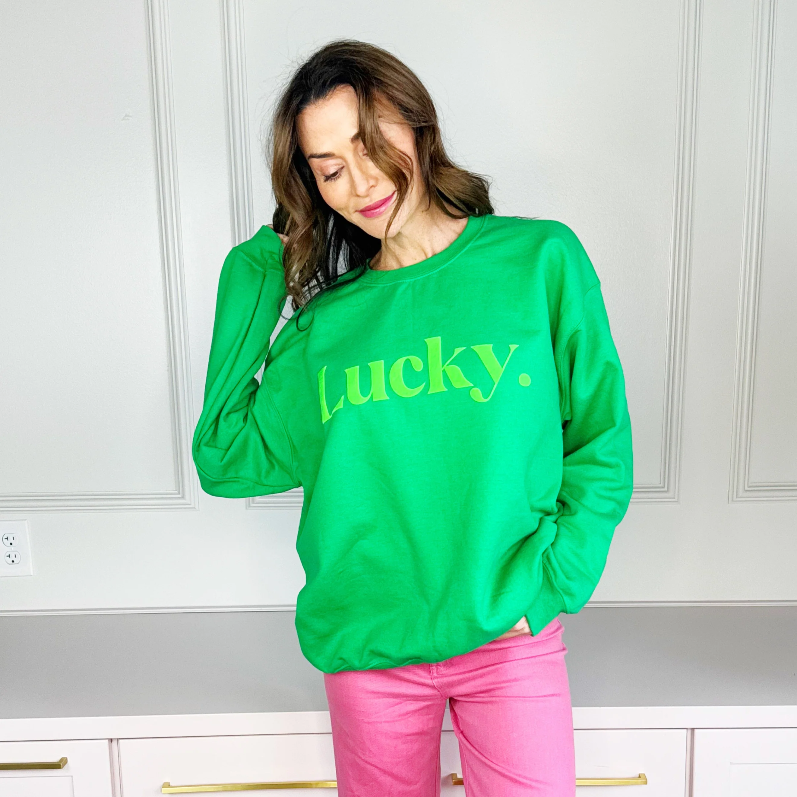 lucky. Puff Youth & Adult Sweatshirt