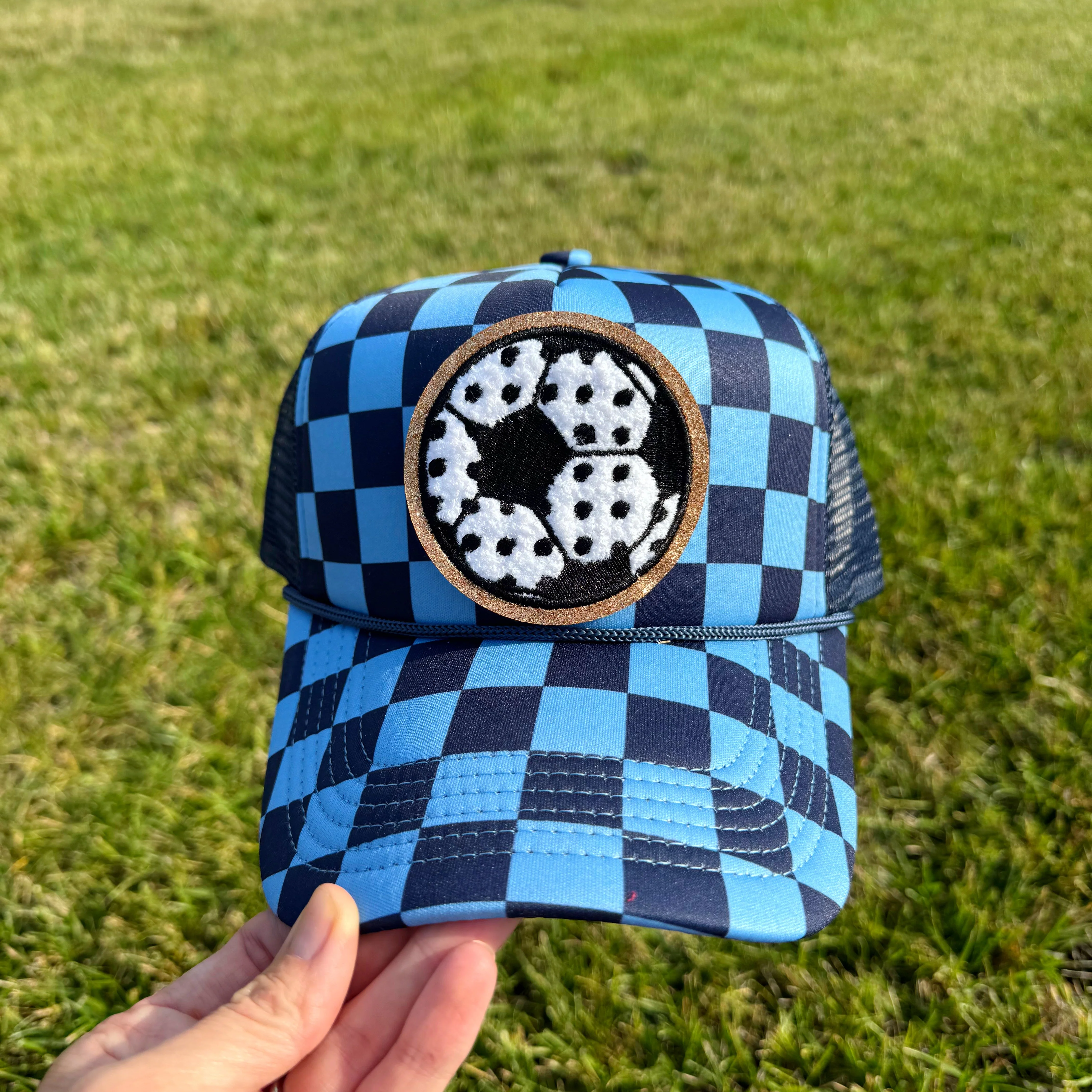 Polka Dot Soccer Patch Hat - Image 2